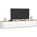 Banc TV gris fonce, 3 portes