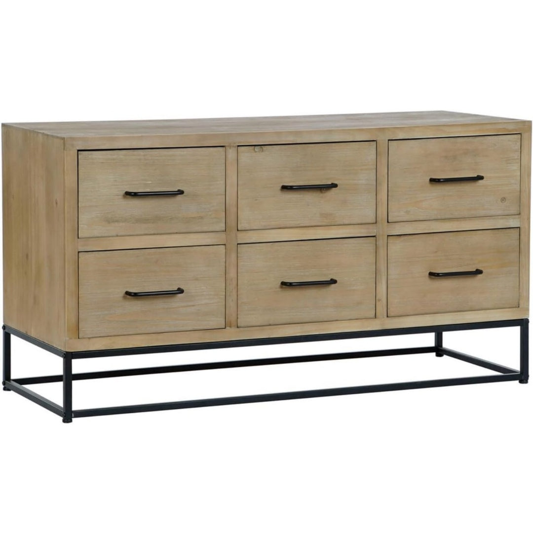 Buffet fonctionnel 6 tiroirs marron