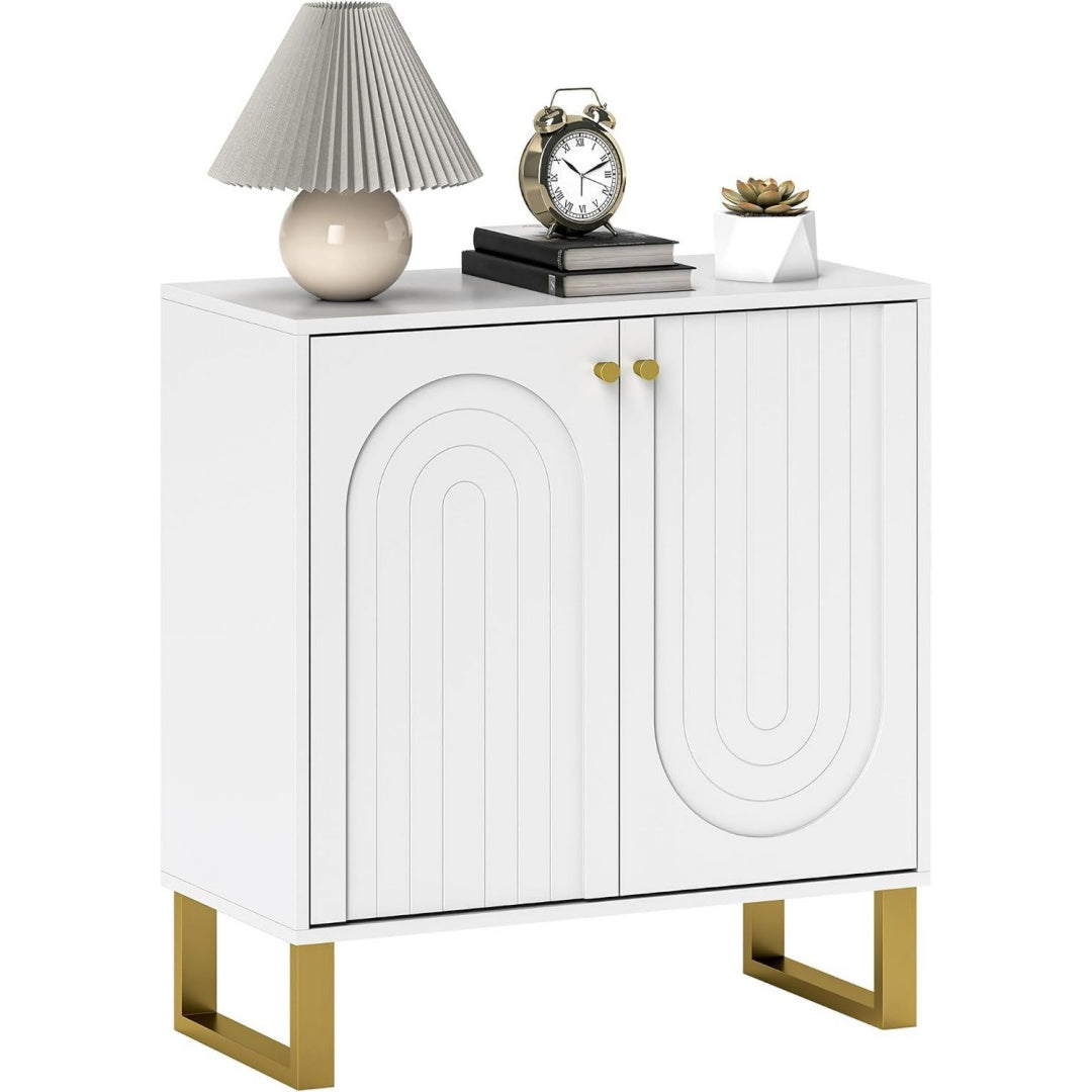 Raffinement Moderne, bahut gris clair en panneau de particules
