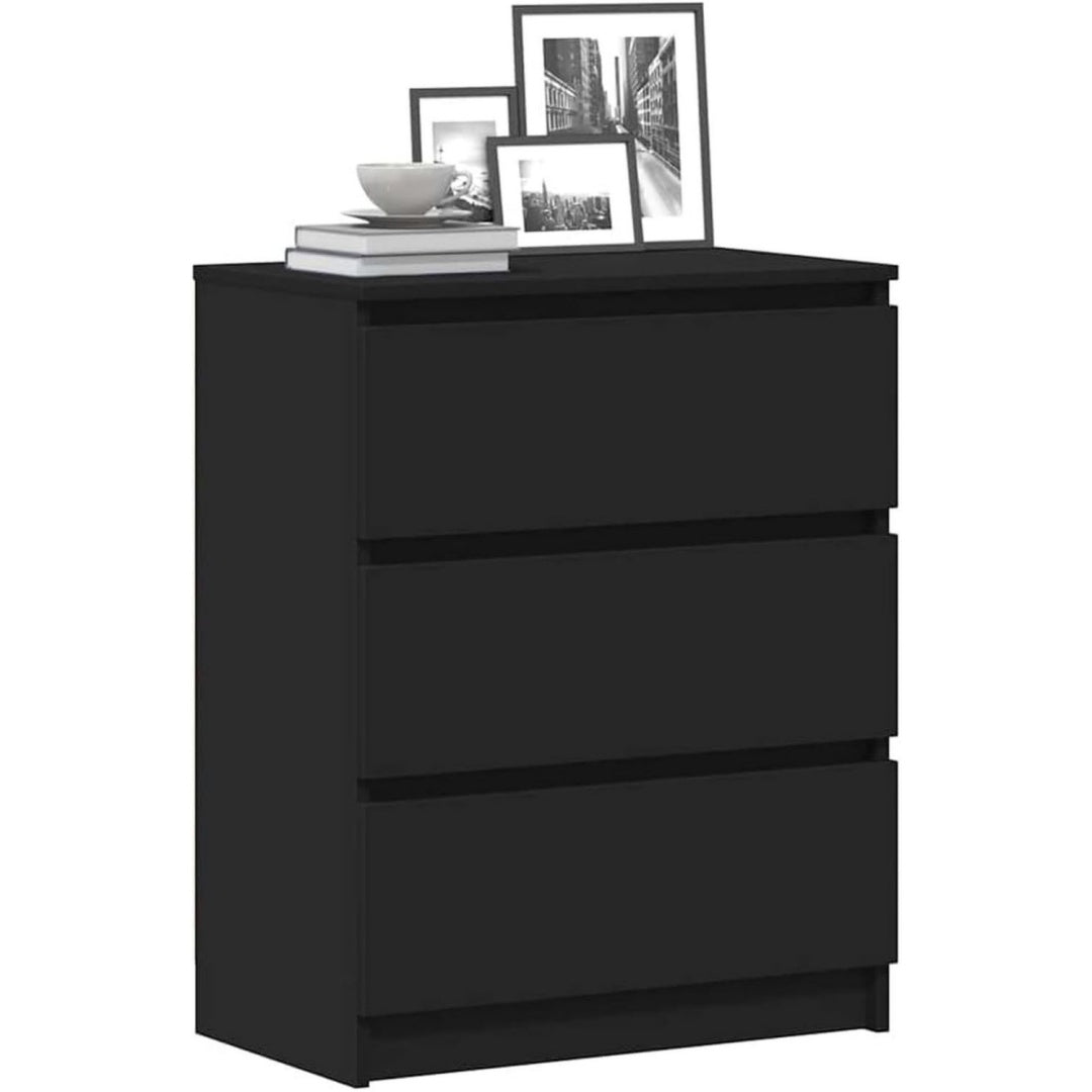 Armoire de rangement minimaliste Noire 60 x 35 x 76 cm