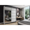 Moderne armoire en panneau de particules et aluminium