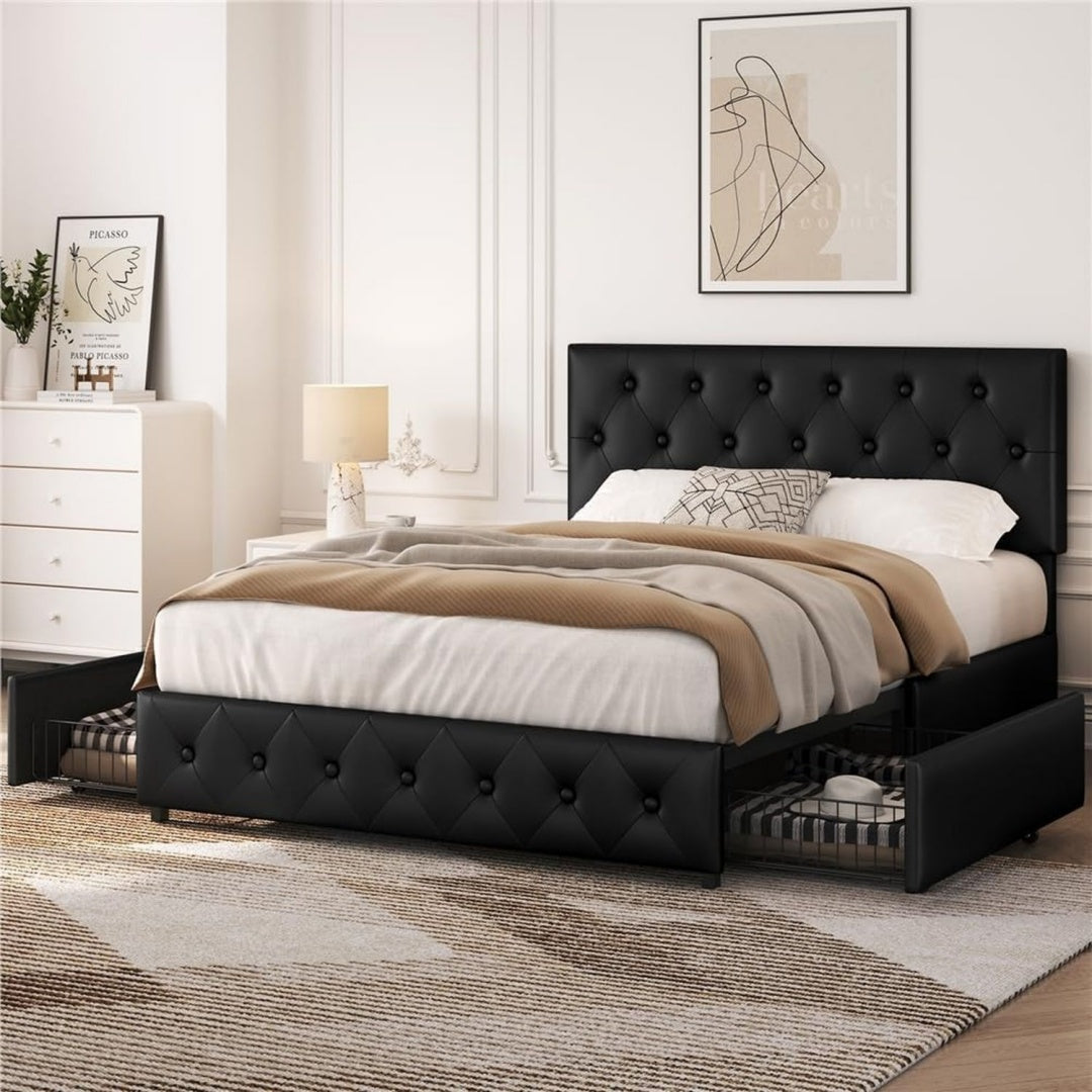 Base de lit gris clair finition metal