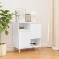 Style Naturel, enfilade gris clair avec 2 portes
