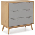 Chiffonnier Grise 3 tiroirs moderne