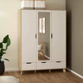 Garde-robe gris clair 2 portes