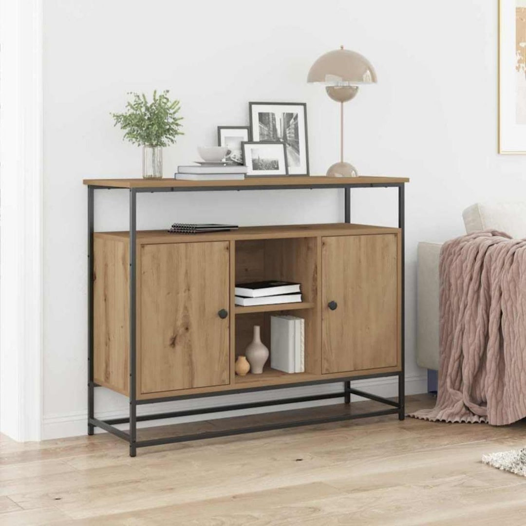 Buffet de rangement gris clair, 2 portes