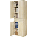Armoire style scandinave beige 60 x 34 x 180 cm