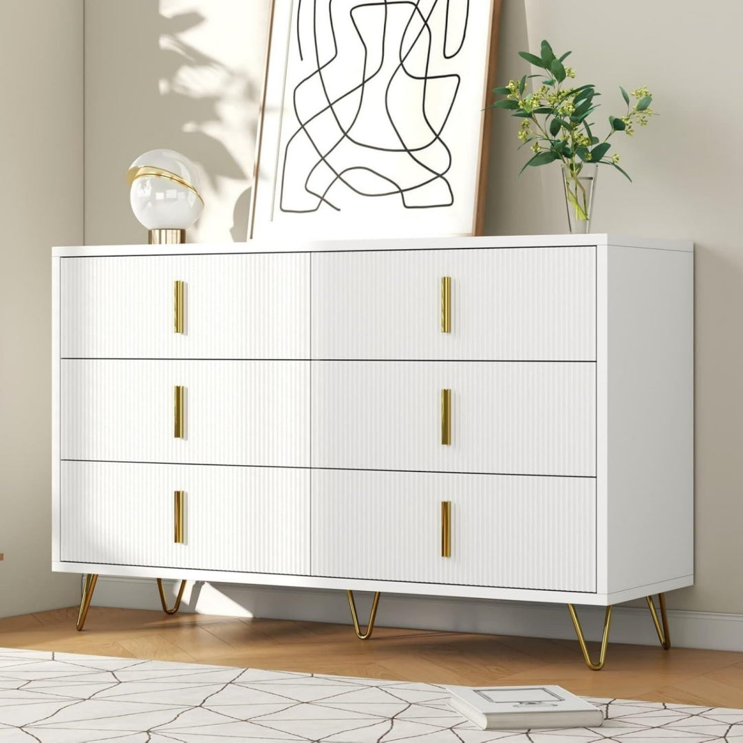 Gris clair commode 120 x 40 x 77 cm