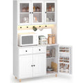 Superbe buffet gris clair en verre 100 x 38 x 180 cm