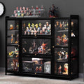 Vitrine elegant gris fonce assemblage facile