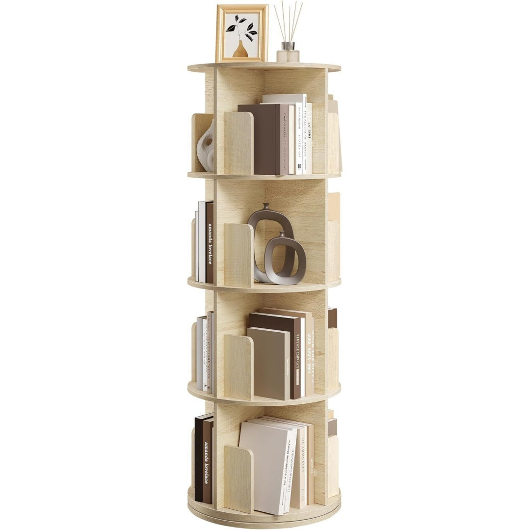 Bibliotheque de rangement creme en acier 44 x 44 x 127 cm