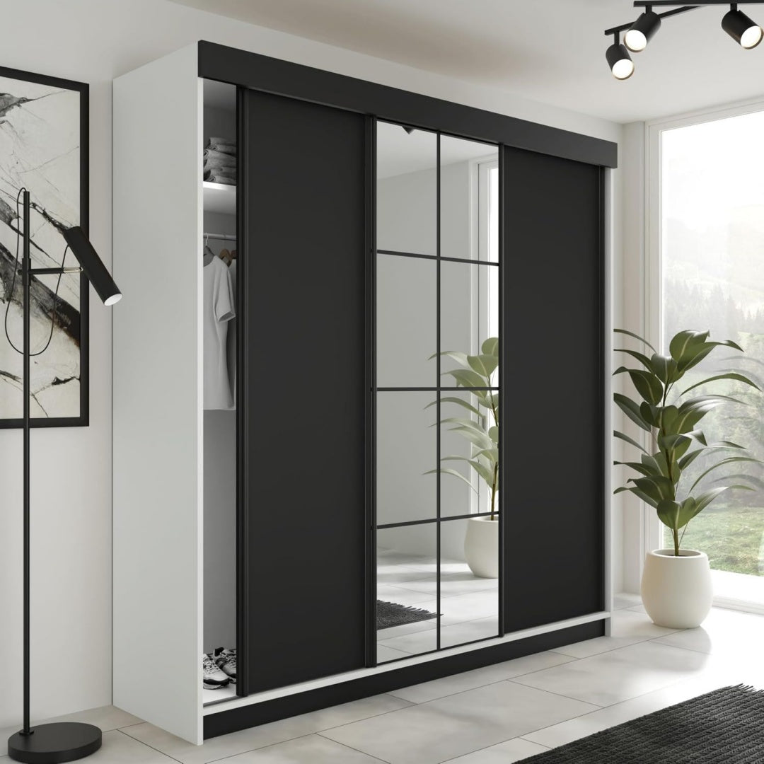 Armoire 250 x 205 x 59 cm gris de qualite