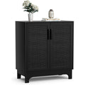 Moderne buffet en verre noir pour entree
