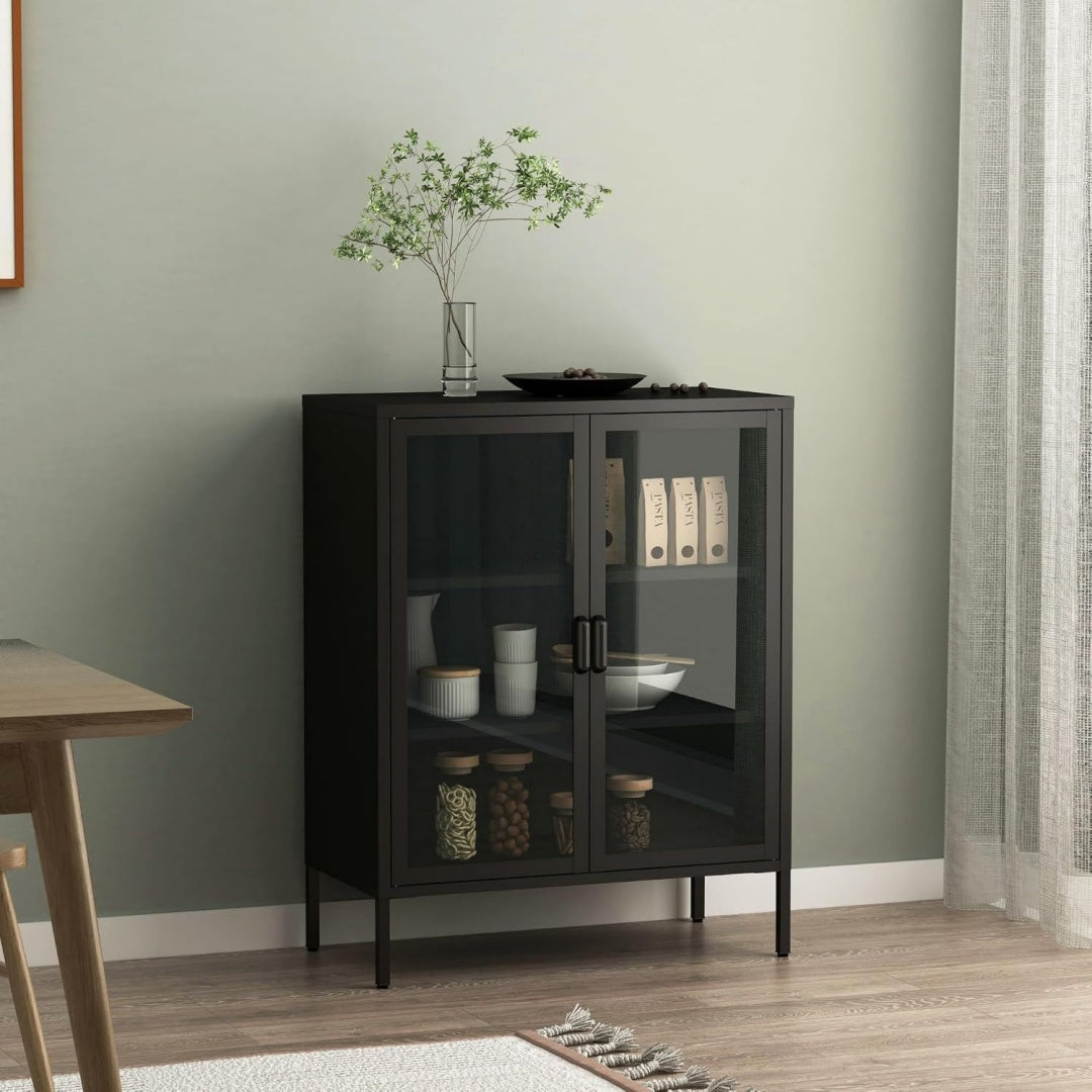 Grise enfilade, 40 x 80 x 101, 5 cm