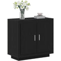 Meuble buffet noir, contemporain, ideal pour salle a manger