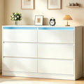 Commode gain de place 108 cm de large gris clair