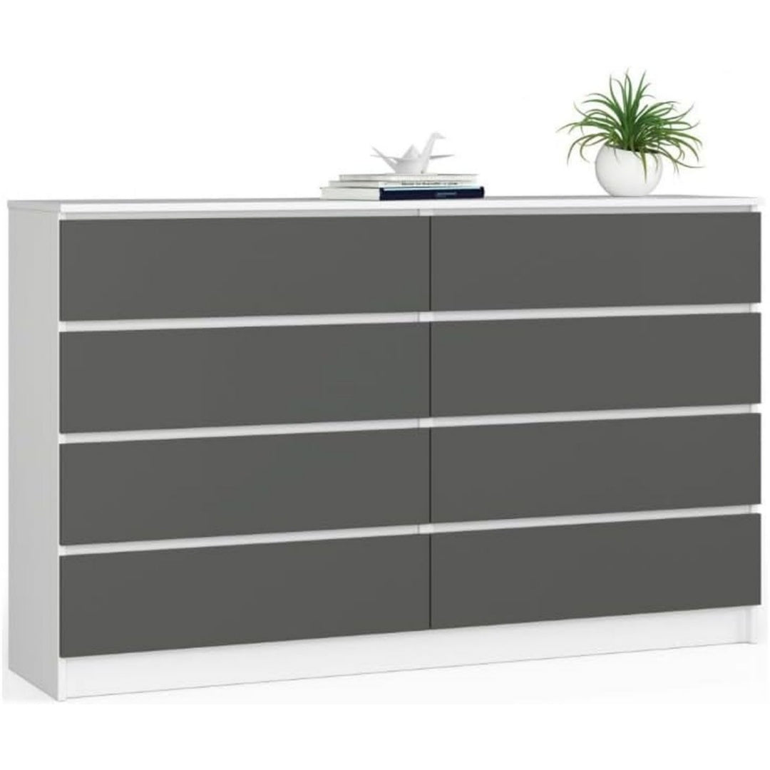 Contemporaine commode 40 cm de large gris fonce