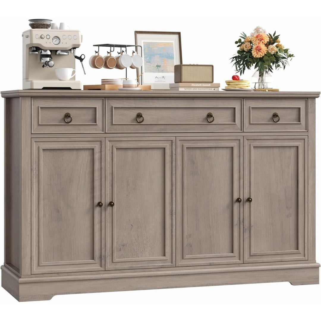 Charme Vintage, credence creme en bois