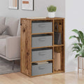 Un credence gris en bois pour sejour style rustique
