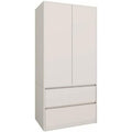 Armoire a 4 etageres gris clair